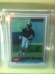 Ozzie Smith Autographed Card 207